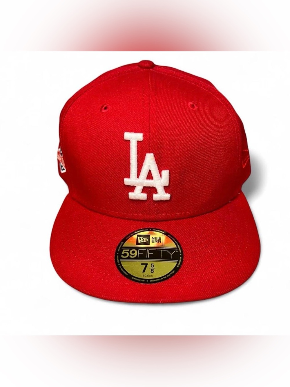 New Era 59FIFTY LA Dodgers "Tyche" Edition Fitted Hat 7 3/8 Red Baseball Cap